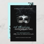 Masquerade Invitation Kaart (Voorkant / Achterkant)