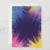 Masquerade, Kant, Verf Splash Sweet 16 Kaart (Achterkant)