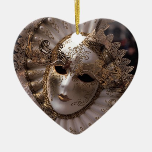 Masquerade Keramisch Ornament (Voorkant)