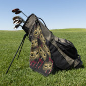 MASQUERADE KUNST GOLFHANDDOEK (Groen)