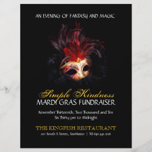 Masquerade Mardi Gras Flyer