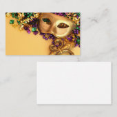 Masquerade Marti Gras Mask Visitekaartje (Voorkant / Achterkant)