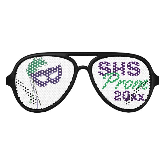 Masquerade Mask Prom Even Party Shades Aviator Zonnebril (Voorkant)