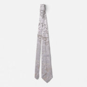Masquerade Mask Silver en Grey Pattern Stropdas (Achterkant)