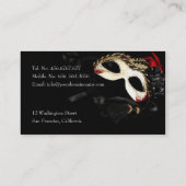 Masquerade Mask Visitekaartje (Achterkant)