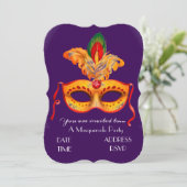 Masquerade maskerpartij Masquersade ball Kaart (Staand voorkant)