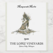 Masquerade Merlot Wijn Etiket (Enkel label)