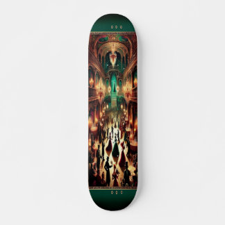 "Masquerade Mystique: Victoriaans Ball Skateboard 