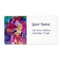 MASQUERADE NACHT Carnaval Musicus in Roze kostuum