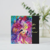 MASQUERADE NACHT PARTIJ KAART (Staand voorkant)