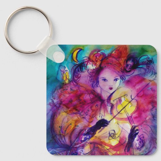 MASQUERADE NACHT / Venetiaans carnaval Sleutelhanger (Voorkant)