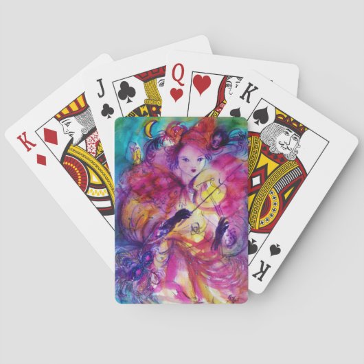 MASQUERADE NACHT / Venetiaanse carnavalsnacht Pokerkaarten (Achterkant)