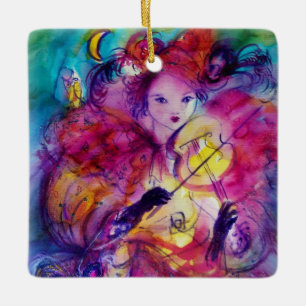 MASQUERADE NACHT / Violinist in Nighjt Keramisch Ornament