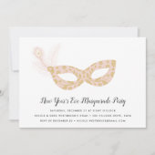 Masquerade Nieuwjaarsfeest uitnodiging (Voorkant)