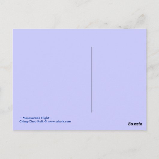 Masquerade nuit - Carte postale (Dos)