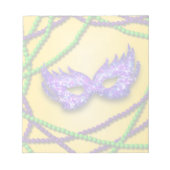 Masquerade Paarse Masker Notitieblok (Voorkant)
