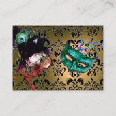 MASQUERADE PARTIJ zwart-wit, demker Visitekaartje (Achterkant)