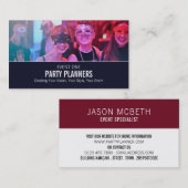 Masquerade Party, Party Event Planner Visitekaartje (Voorkant / Achterkant)