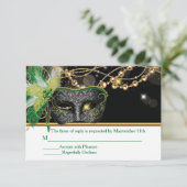 Masquerade Party RSVP Insérer des cartes (Debout devant)