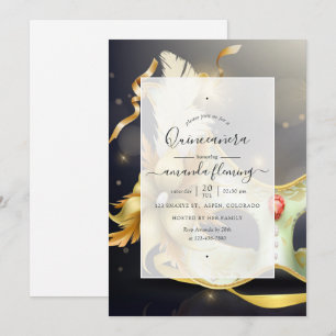 Masquerade Quinceañera Kaart