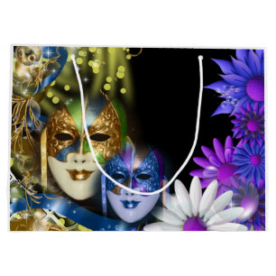 Masquerade quinceanera Venetiaanse maskers (groot) Large Cadeauzakje