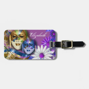 Masquerade quinceanera Venetiaanse maskers PERSONA Bagagelabel