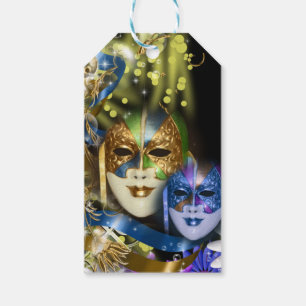 Masquerade quinceanera Venetiaanse maskers PERSONA Cadeaulabel