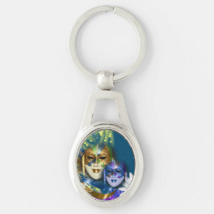 Masquerade quinceanera Venetiaanse maskers Sleutelhanger