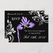 Masquerade Reply Cards RSVP Kaartje (Voorkant / Achterkant)