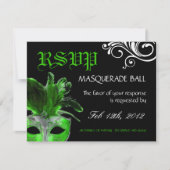 Masquerade Reply Cards RSVP Kaartje