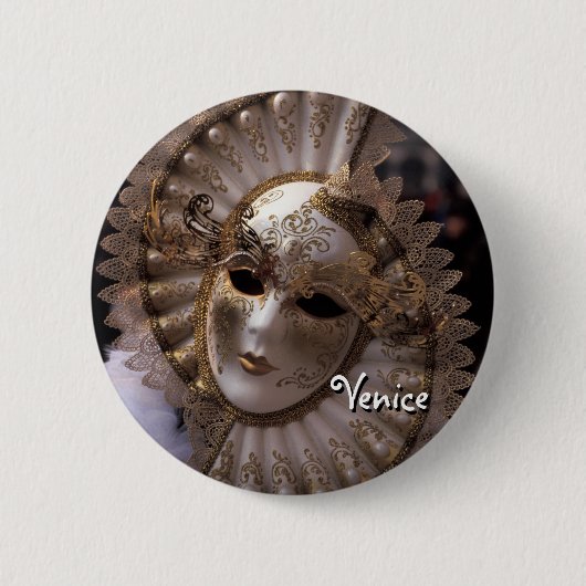 Masquerade Ronde Button 5,7 Cm (Voorkant)