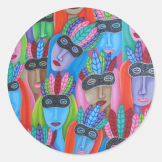 Masquerade Ronde Sticker