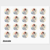 Masquerade Ronde Sticker (Vel)