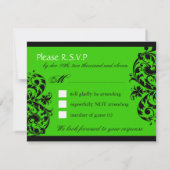 Masquerade RSVP-kaarten RSVP Kaartje (Achterkant)