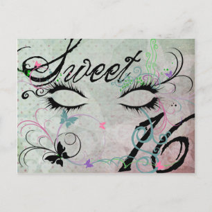 Masquerade Sweet 16 Briefkaart