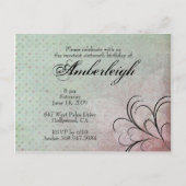 Masquerade Sweet 16 carte postale (Dos)