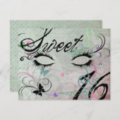 Masquerade Sweet 16 Invitations (Devant / Derrière)