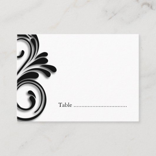 Masquerade Table Seating Cards Plaatskaartje (Voorkant)