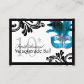 Masquerade Table Seating Cards Plaatskaartje (Achterkant)