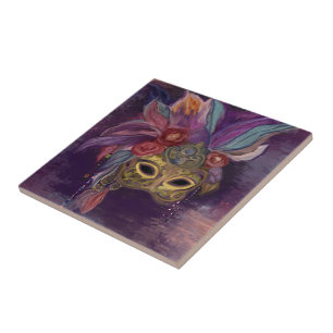MASQUERADE VENETIE  KUNST      TEGELTJE