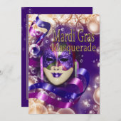 Masquerade verjaardagskostuum thema PERSONALIZE Kaart (Voorkant / Achterkant)