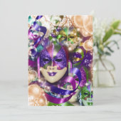 Masquerade verjaardagsmeisjes PERSONALIZE Kaart (Staand voorkant)