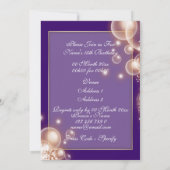 Masquerade verjaardagsmeisjes PERSONALIZE Kaart (Achterkant)