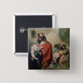 Masquerade Vierkante Button 5,1 Cm (Voorkant /achterkant)