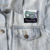 Masquerade Vierkante Button 5,1 Cm (In situ)