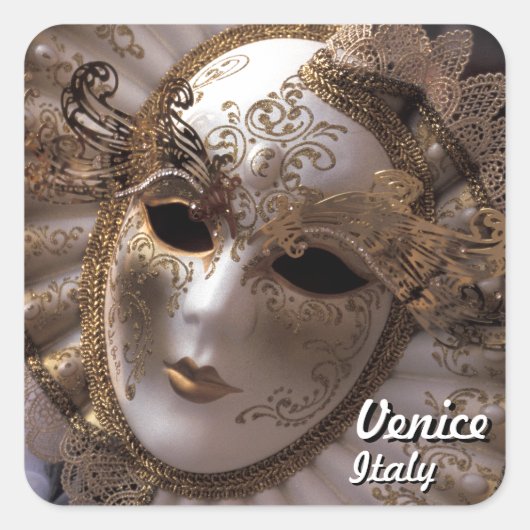 Masquerade Vierkante Sticker (Voorkant)