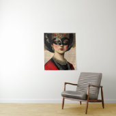 Masquerade Vrouw Wandkleed (In situ)