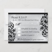 Masquerade Wedding RSVP-kaarten RSVP Kaartje (Achterkant)