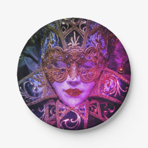 Masquerademasker Victoriaans elegant gotisch Papieren Bordje