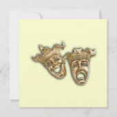 Masques de Comédie et de Tragédie Invitation (Dos)